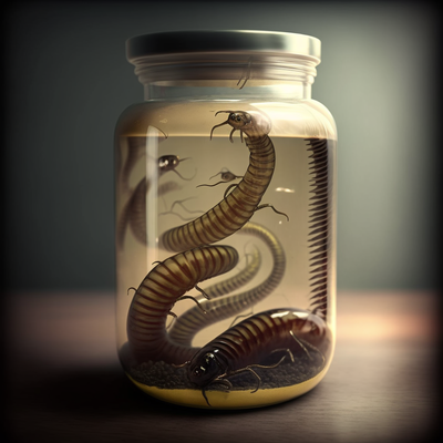 Andrew T Austin photorealistic medical leeches in a medical.png